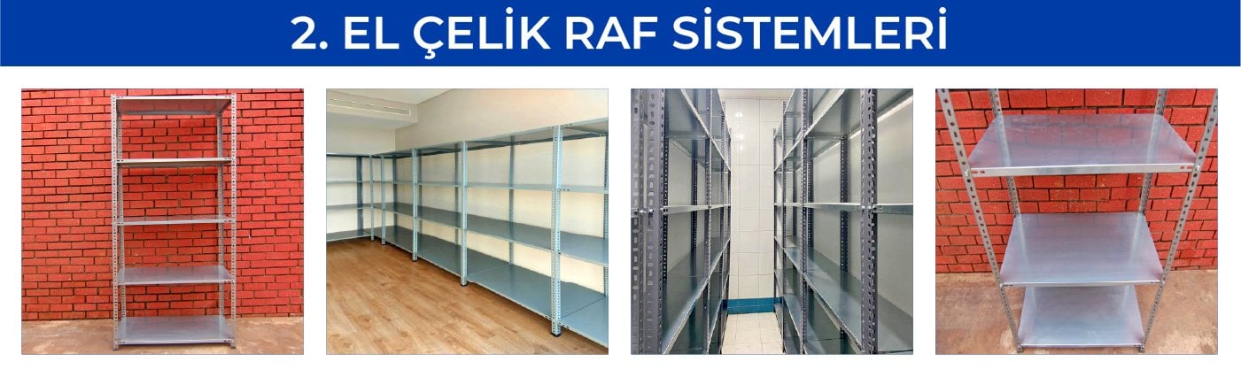 2. el çelik raf sistemleri Zemraf