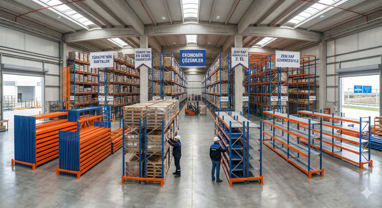 Zem Raf Sistemleri 2. El Pazarı: Türkiye’nin En Geniş Endüstriyel Raf Envanteri