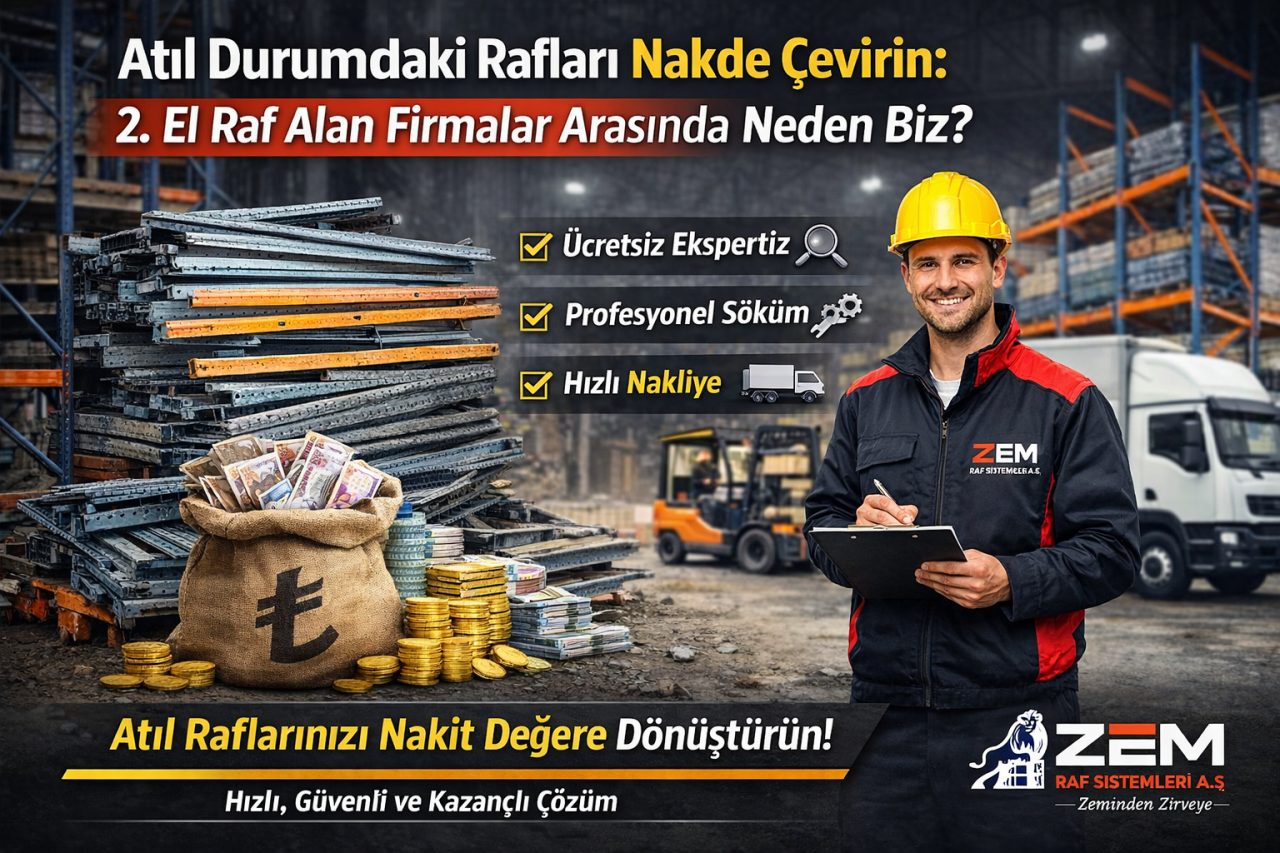 Atıl Durumdaki Rafları Nakde Çevirin: 2. El Raf Alan Firmalar Arasında Neden Biz?