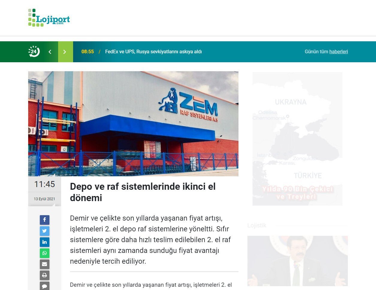 Depo ve Raf Sistemlerinde İkinci El Dönemi