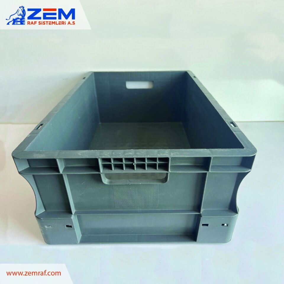 Plastik Kasa Gri 600x400x220 mm