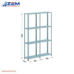 Çelik Raf 4 Katlı H: 200 cm 2'li Set