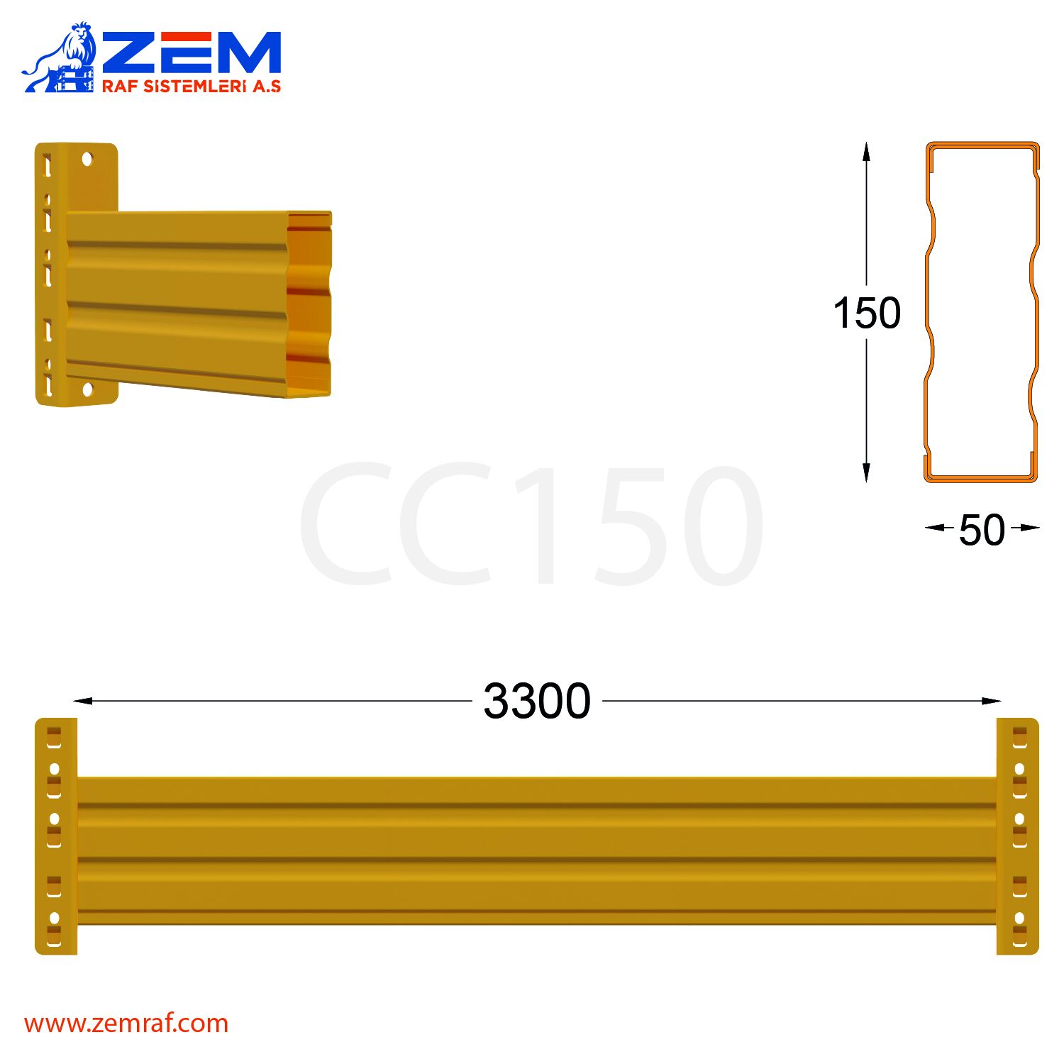 CC 150 Travers 3300 mm