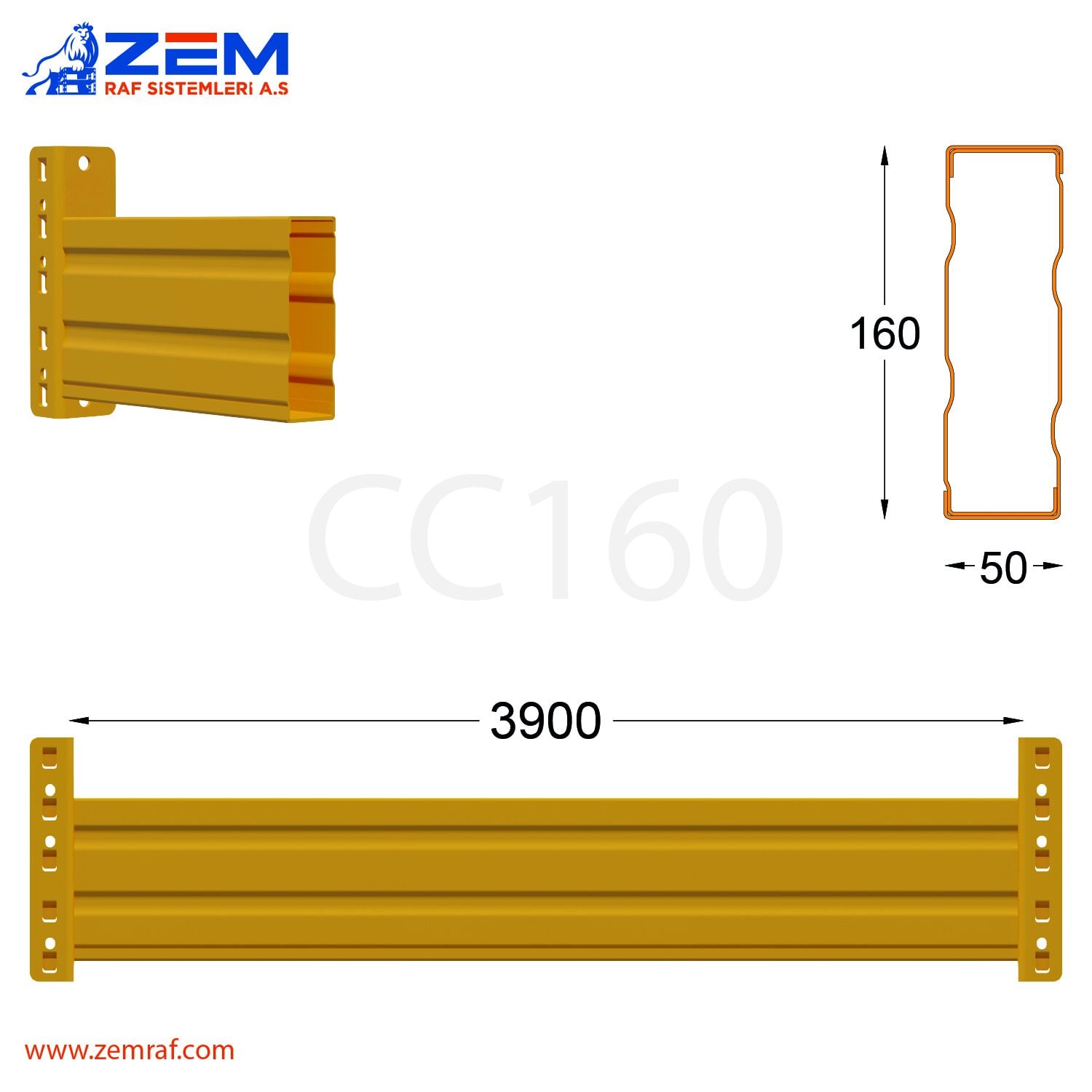 CC 160 Travers 3900 mm