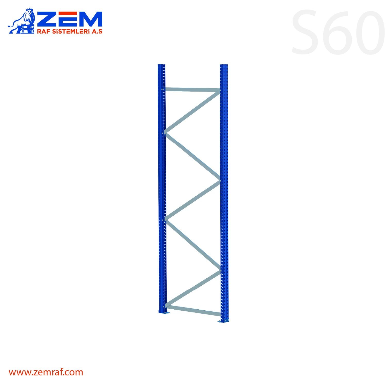 S60 Ayak Takımı H:2000 mm Derinlik 700 mm