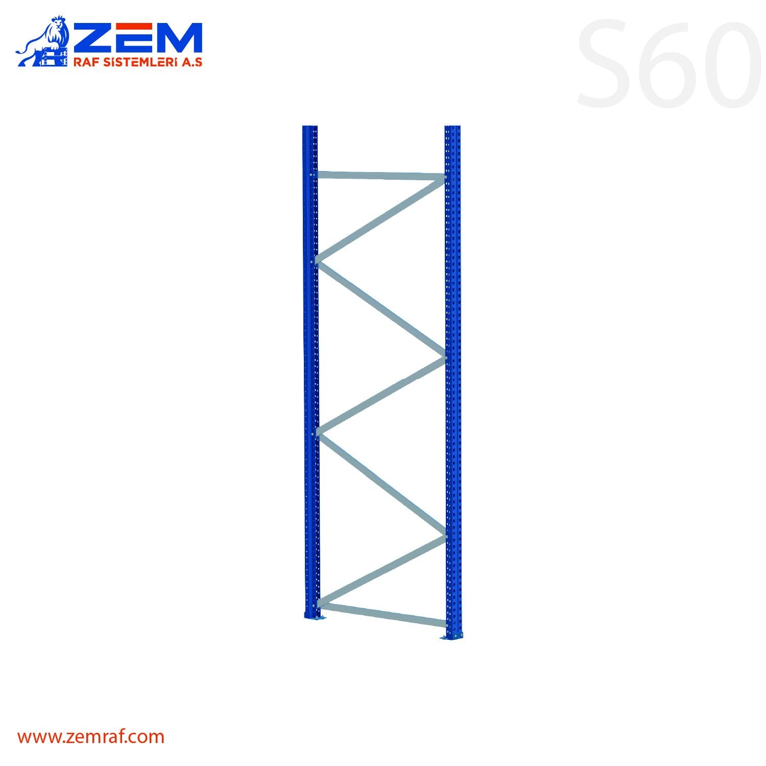 S60 Ayak Takımı H:2000 mm Derinlik 800 mm