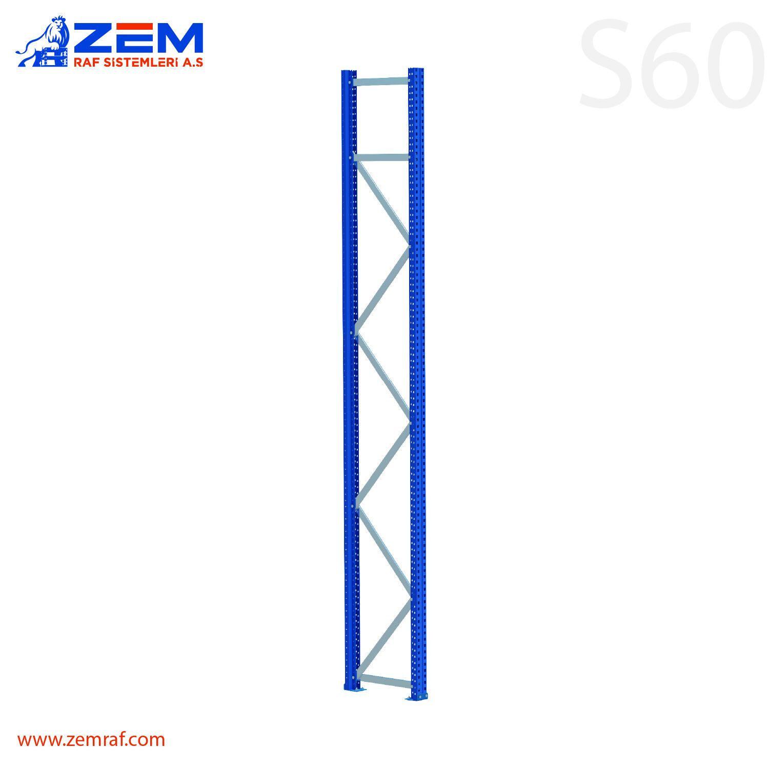 S60 Ayak Takımı H: 2500 mm Derinlik 400 mm