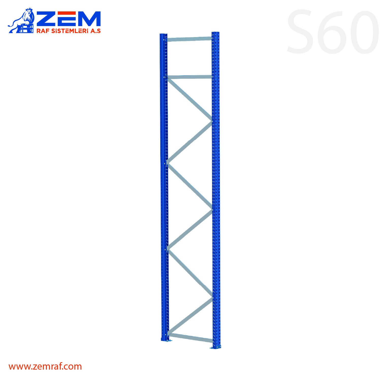 S60 Ayak Takımı H: 2500 mm Derinlik 600 mm