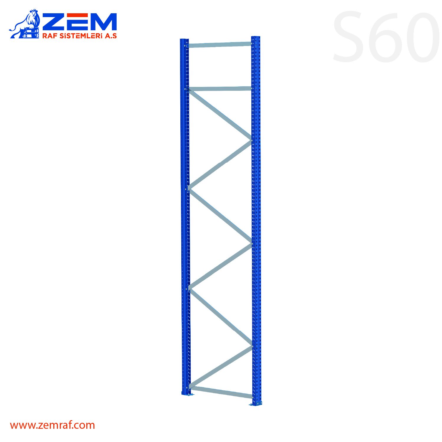 S60 Ayak Takımı H: 2500 mm Derinlik 700 mm