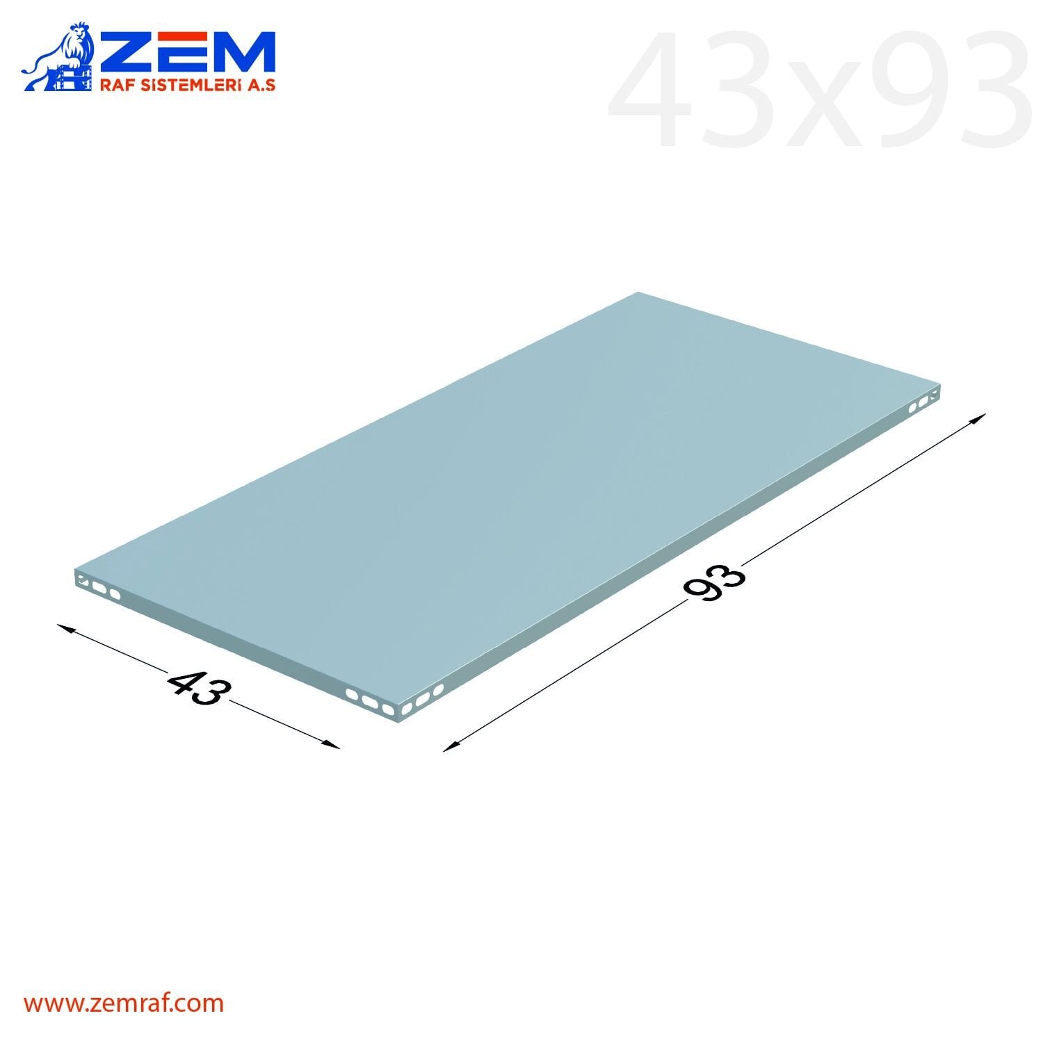Çelik Tabla 43X93