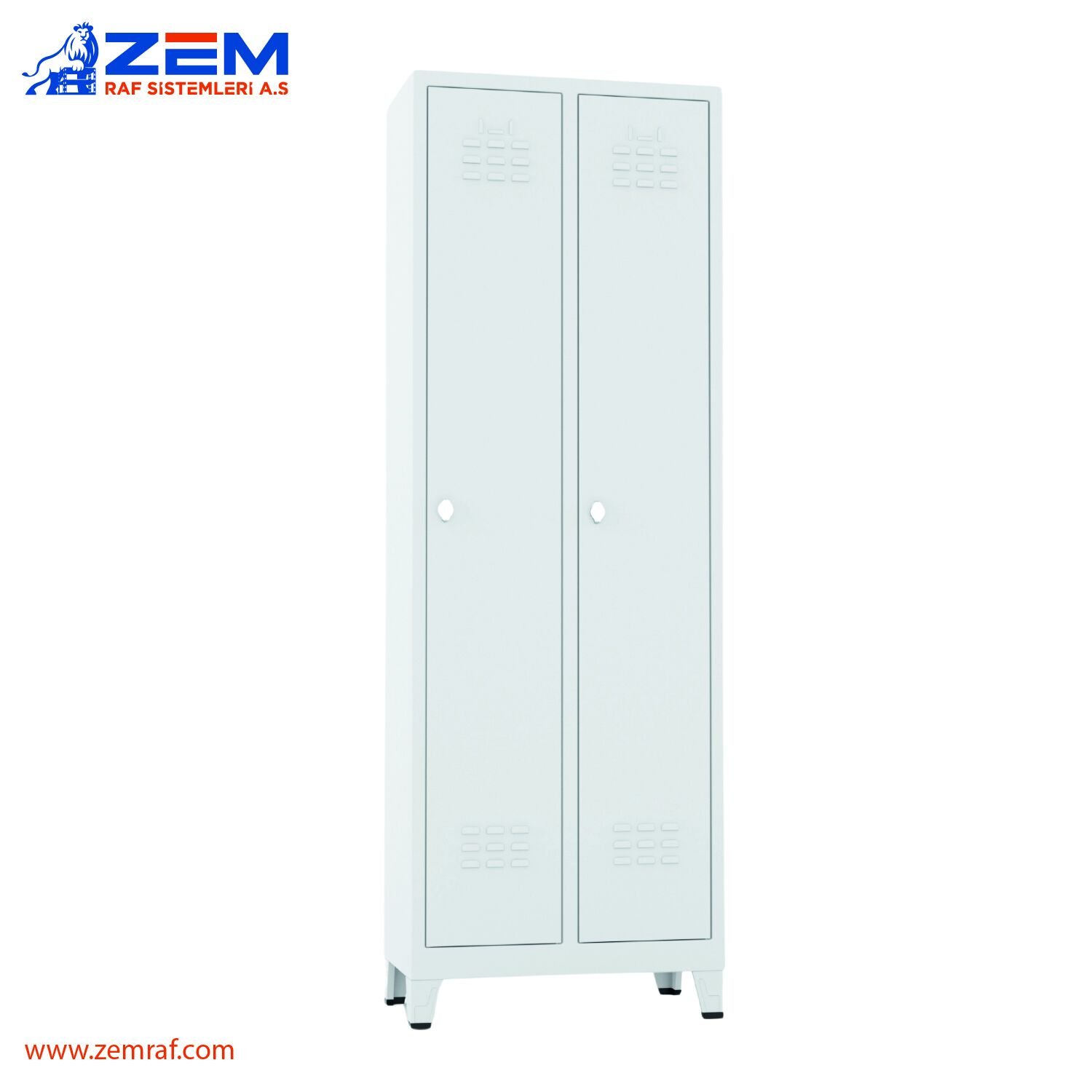 Soyunma Dolabı İkili 1850X660X350 mm