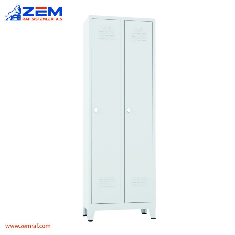Soyunma Dolabı İkili 1850X660X350 mm