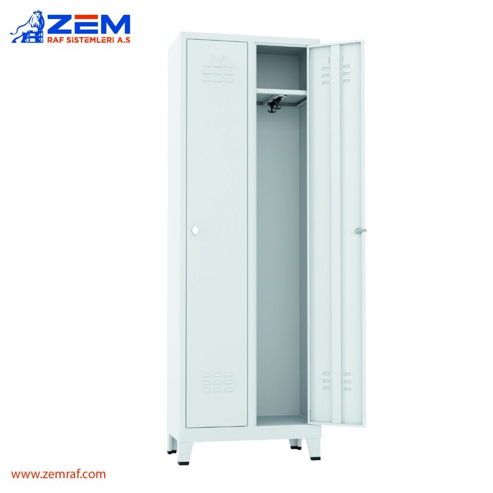 Soyunma Dolabı İkili 1850X660X350 mm