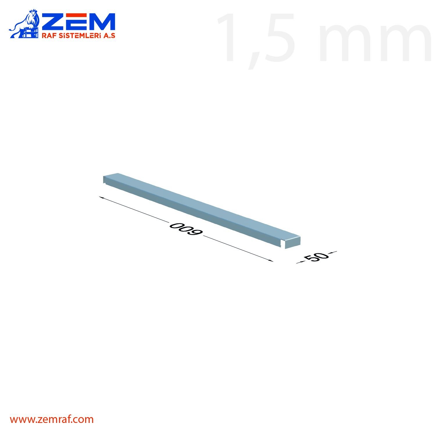 Çektirme Tablası 50 600 mm