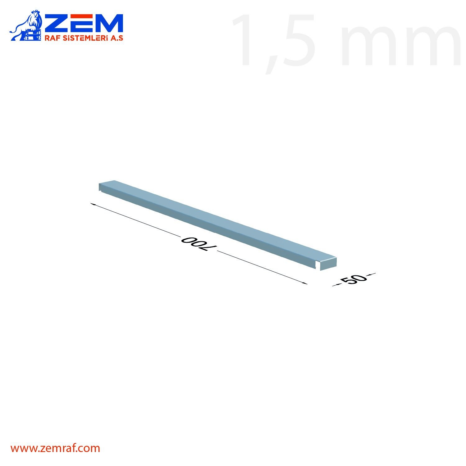 Çektirme Tablası 50 700 mm
