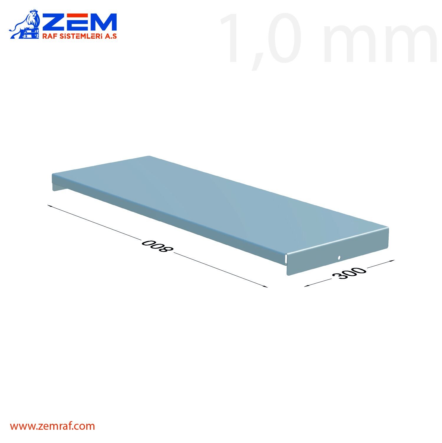CC Tabla 300 1.0 mm - 800 mm
