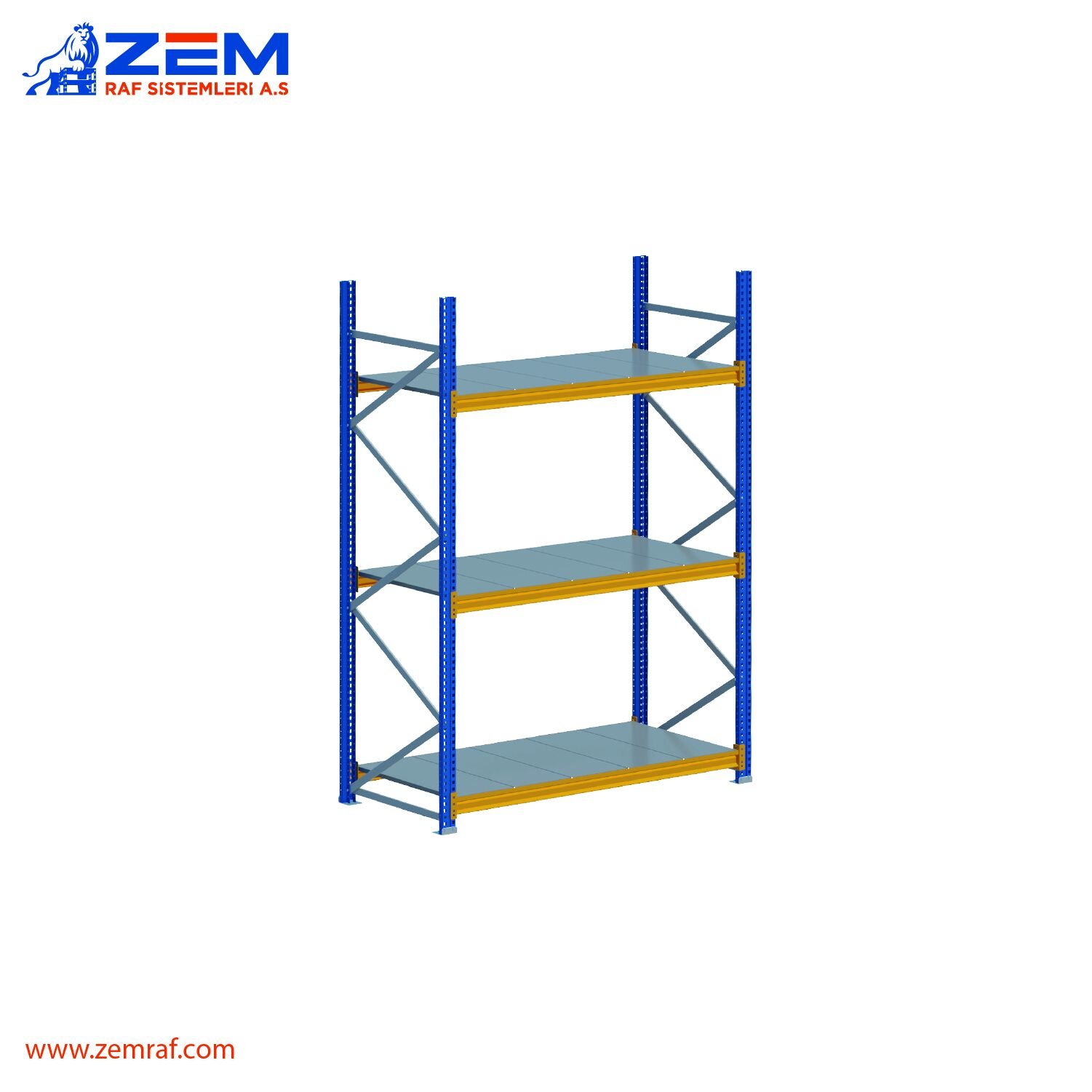 Hafif Depolama Ünitesi 3 Katlı H:2000 mm