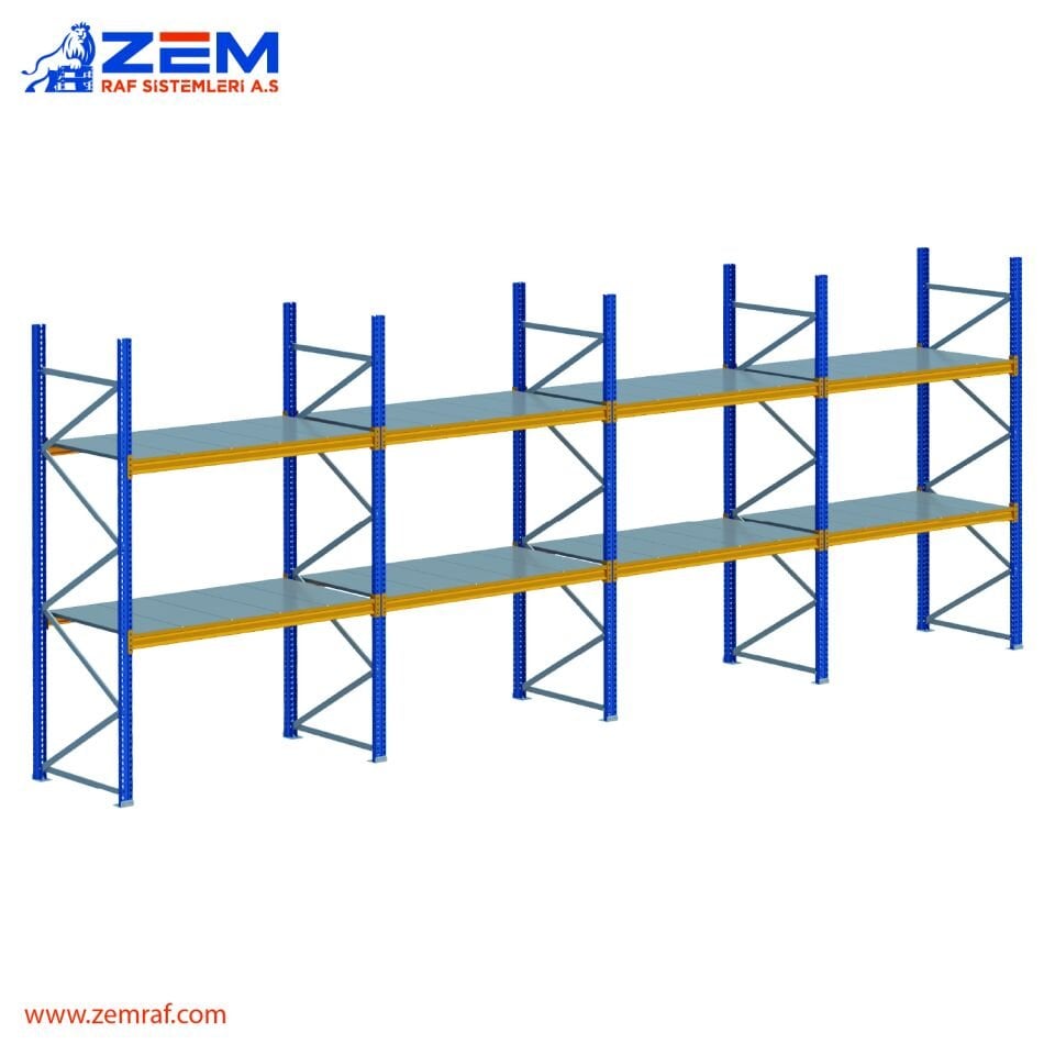 Hafif Depolama Ünitesi 2 Katlı H:2000 mm 4'lü Set