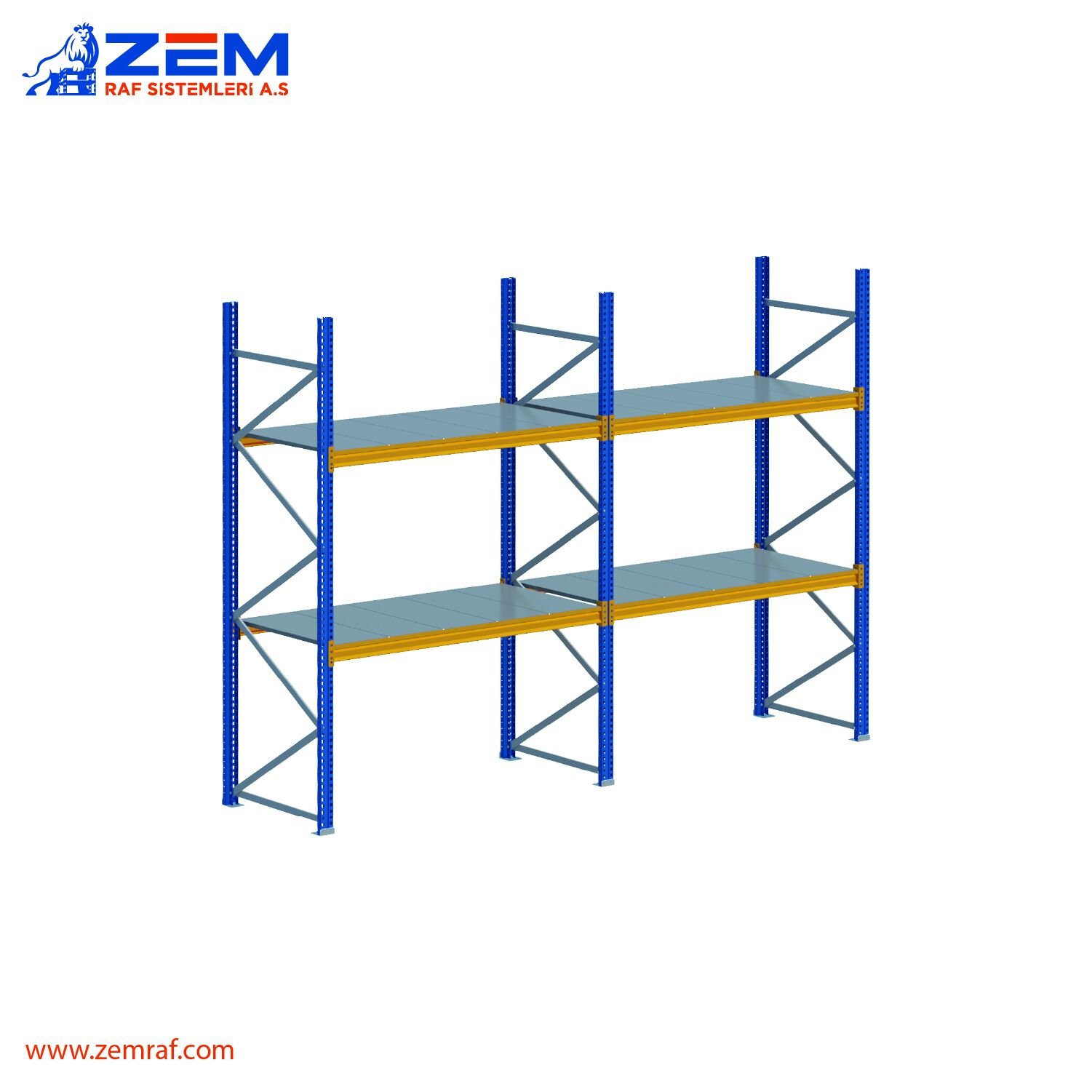 Hafif Depolama Ünitesi 2 Katlı H:2000 mm 2'li Set