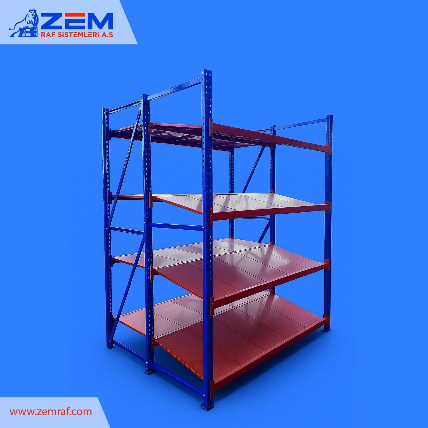 3 Ayaklı Kanban Rafı