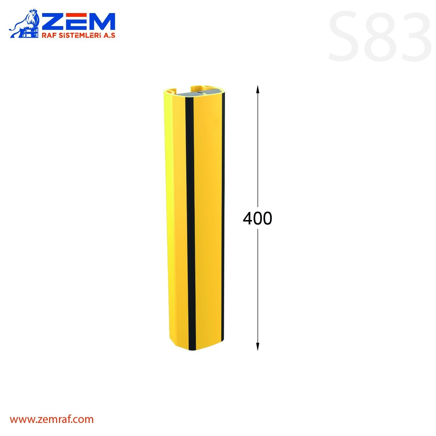 Polimer Plastik Ayak Koruma S83 H: 400 mm